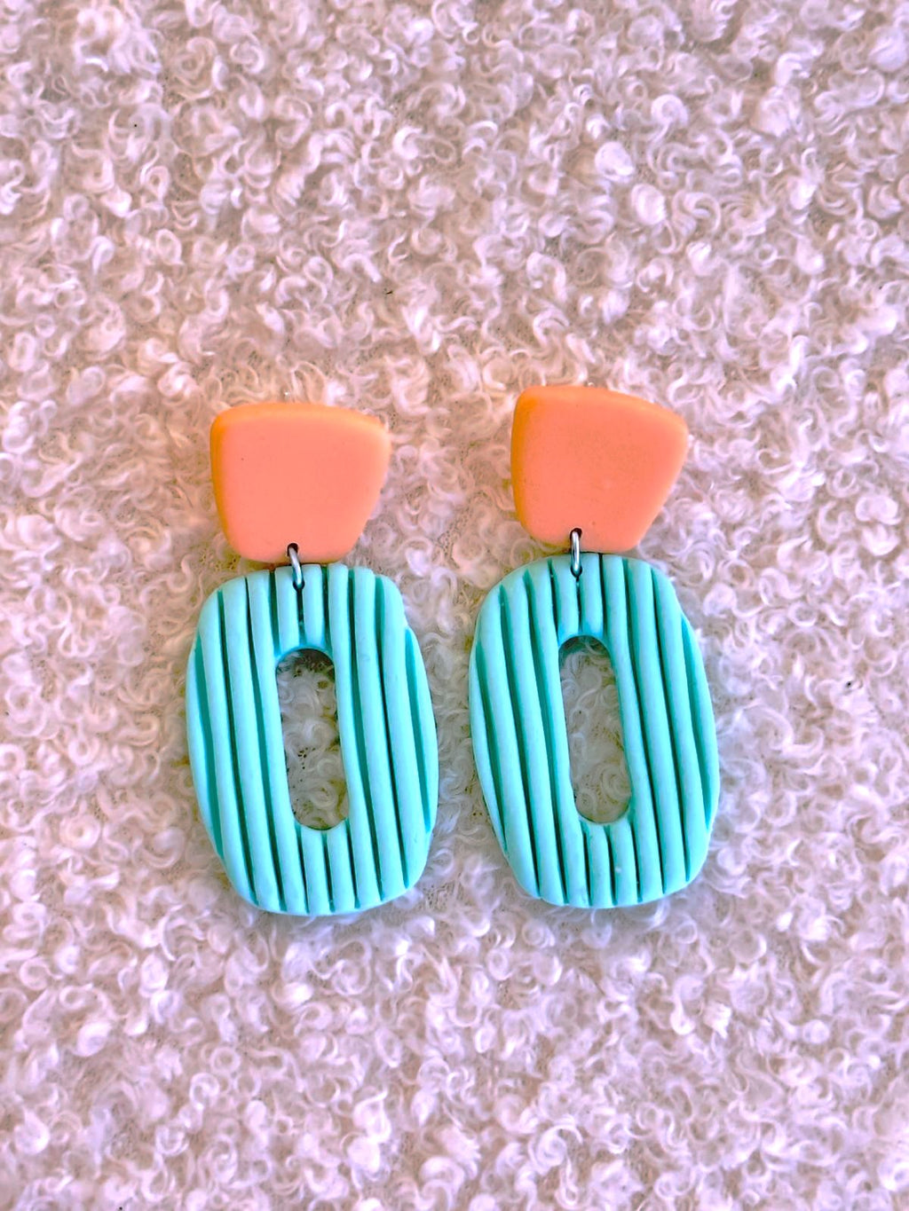 Brincos Suave | Menta e Laranja soft